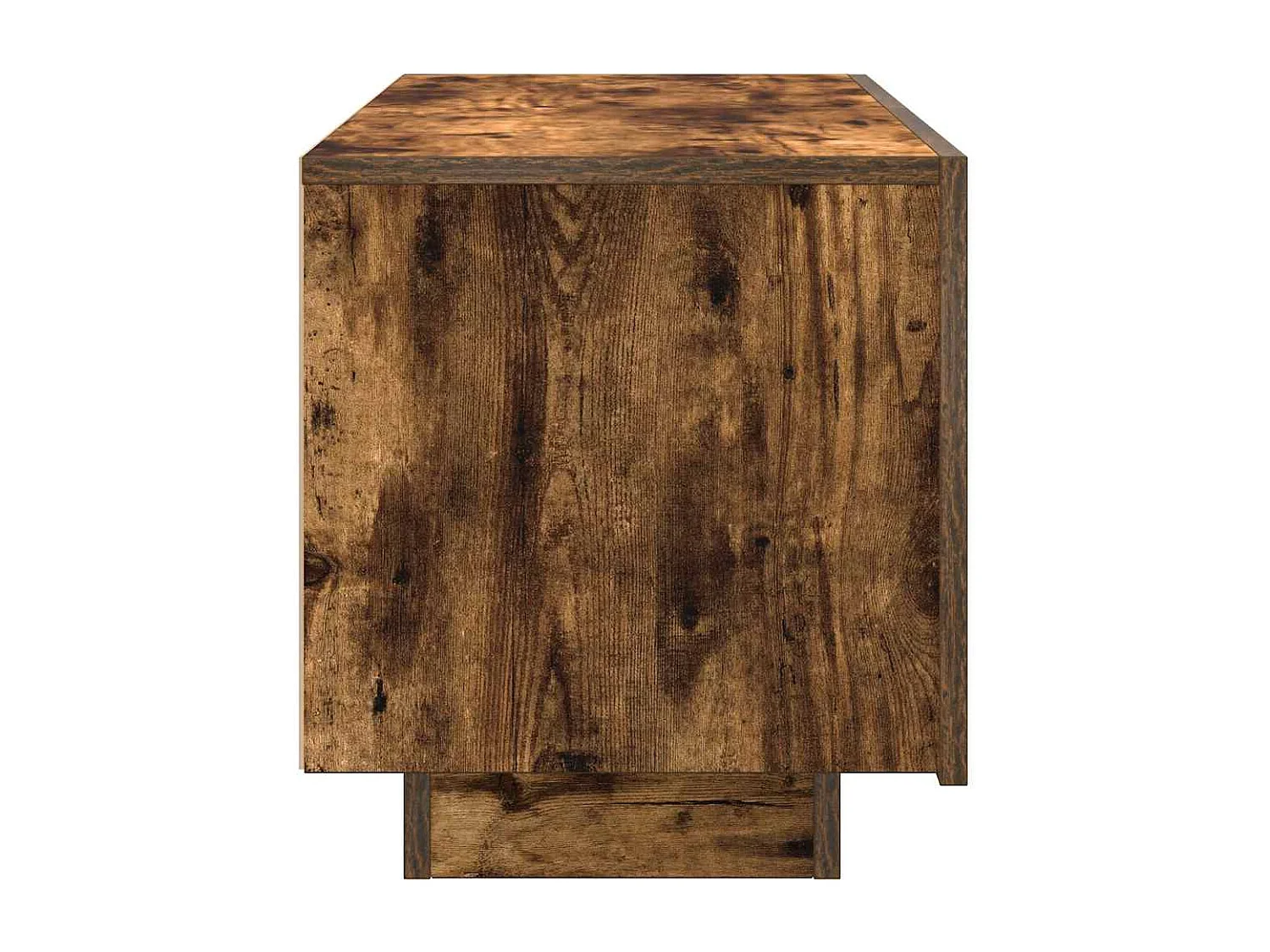 Meuble TV Chêne fumé 100x35x40 cm Bois d'ingénierie