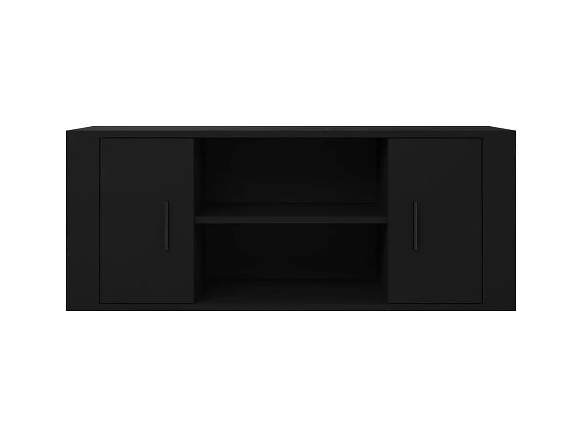 Meuble TV Noir 100x35x40 cm Bois d'ingénierie