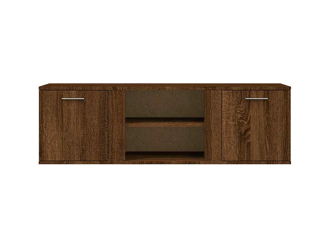 Meuble TV chêne marron 120x34x37 cm bois d'ingénierie