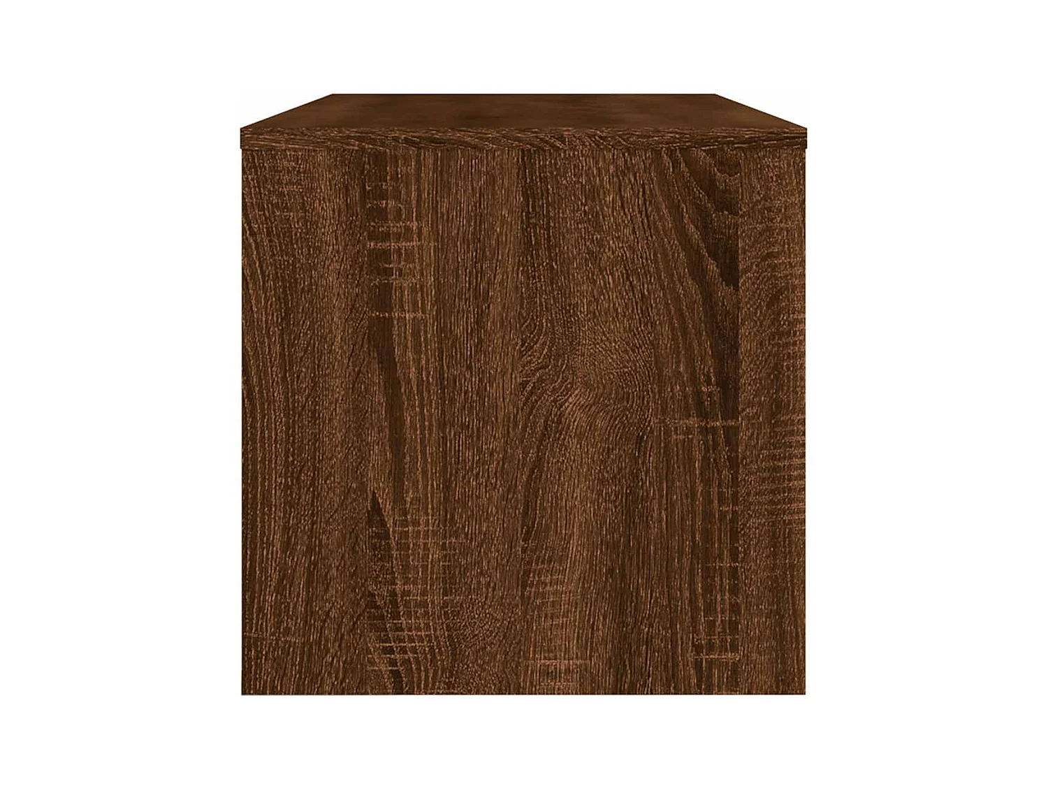 Meuble TV chêne marron 120x34x37 cm bois d'ingénierie