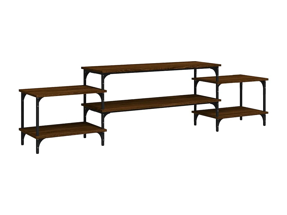 Meuble TV chêne marron 197x35x52 cm bois d'ingénierie