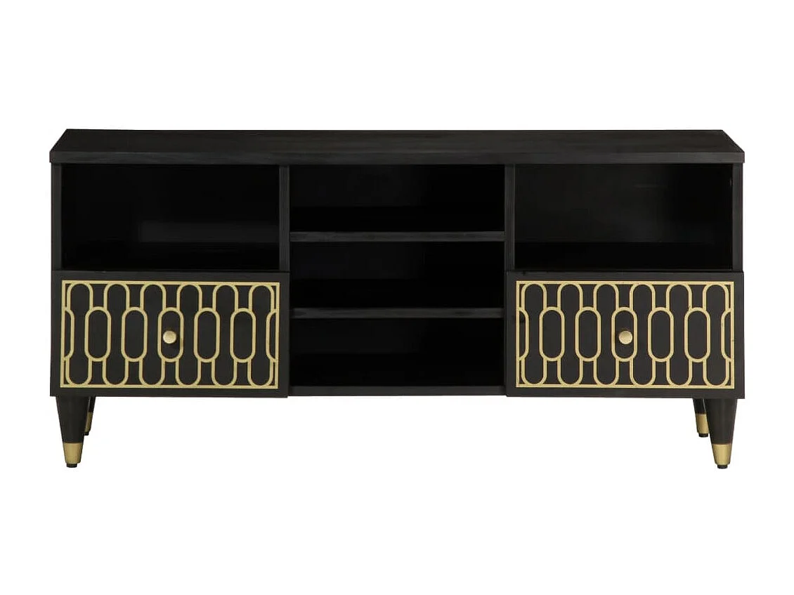 Mobile TV 100x33x46 cm in legno massello di mango