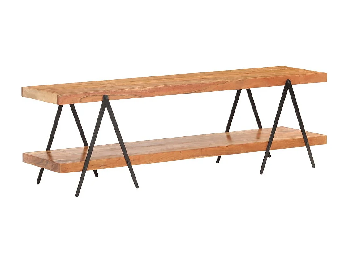 Mobile TV 160x40x50 cm Legno massello di acacia