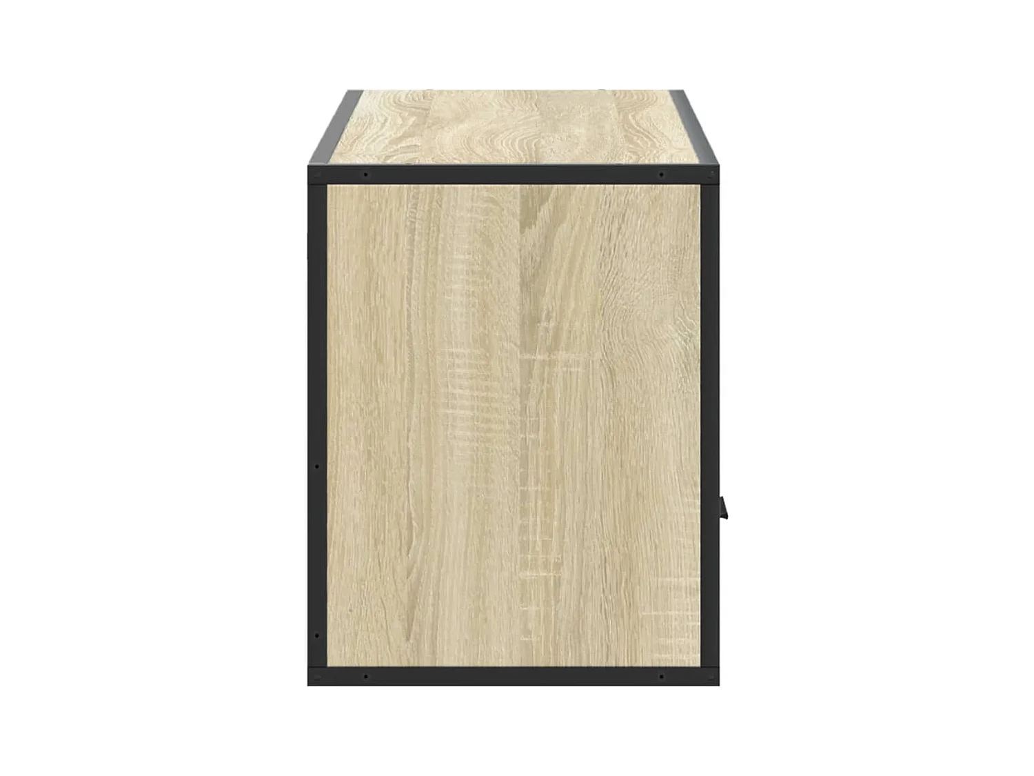 Meuble TV chêne sonoma 100x31x39,5cm bois d'ingénierie et métal