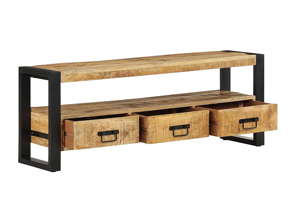 TV-meubel 120x30x45 cm Massief mangohout