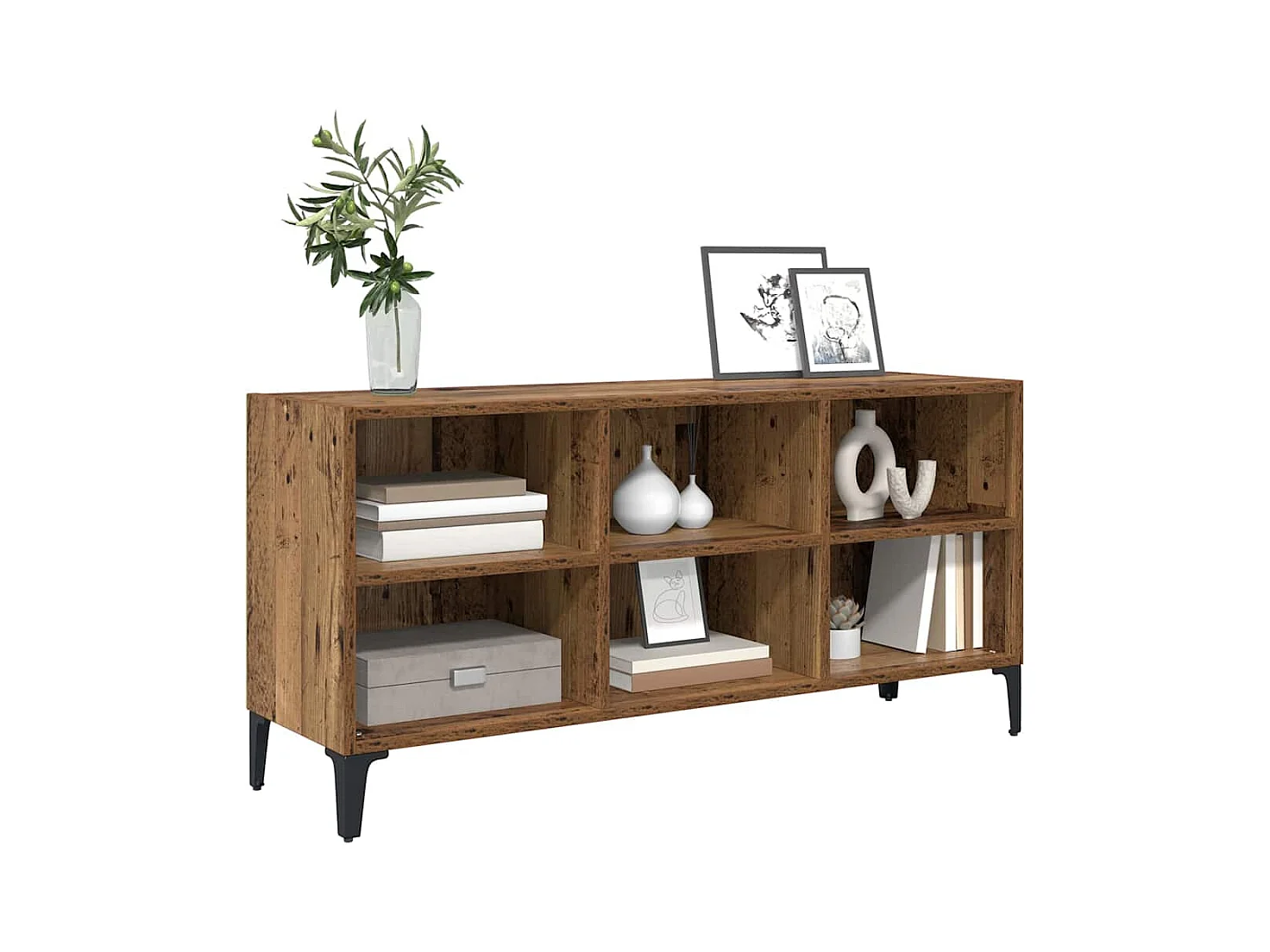 Meuble TV Marron 69.5 x 30 x 50 cm Bois d'ingénierie