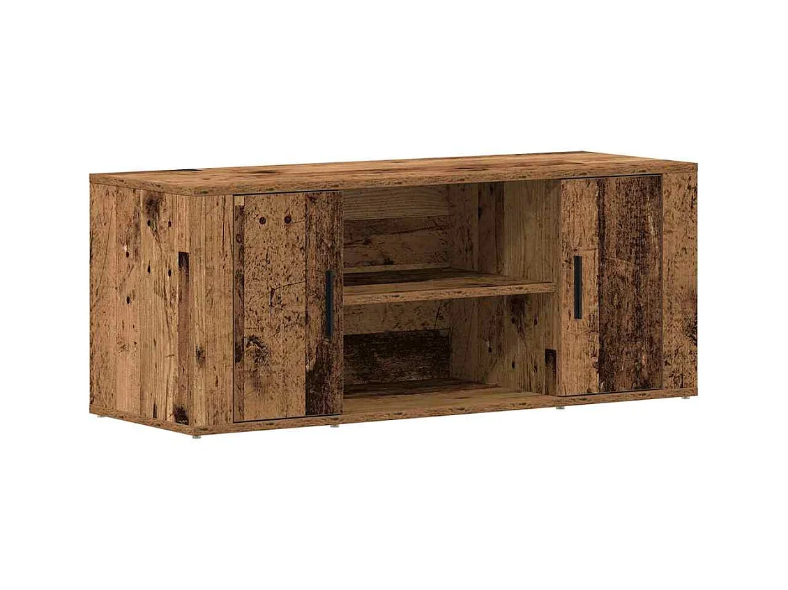 Meuble TV Bois ancien 100 x 35 x 40 cm Bois d'ingénierie