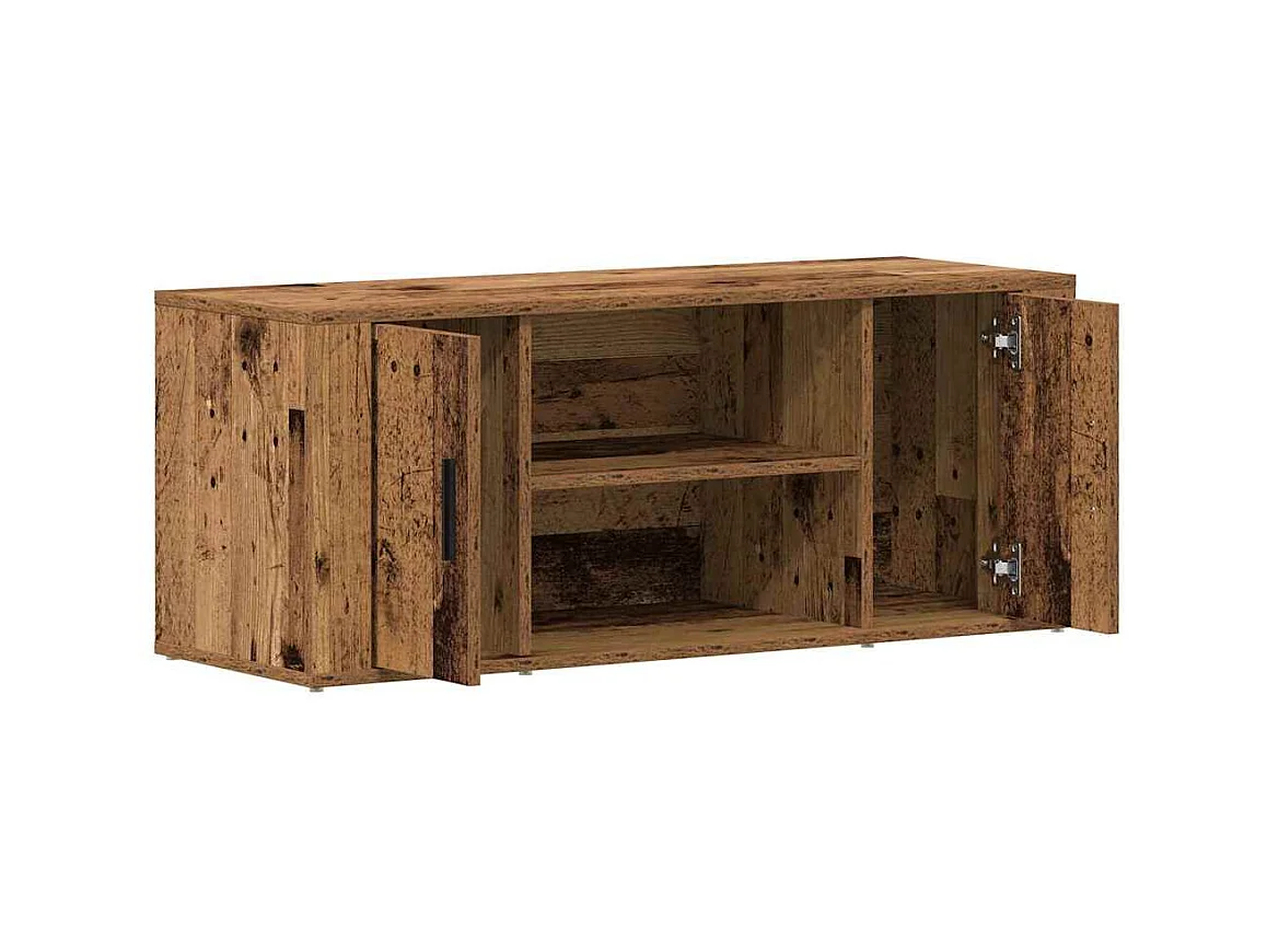 Meuble TV Bois ancien 100 x 35 x 40 cm Bois d'ingénierie
