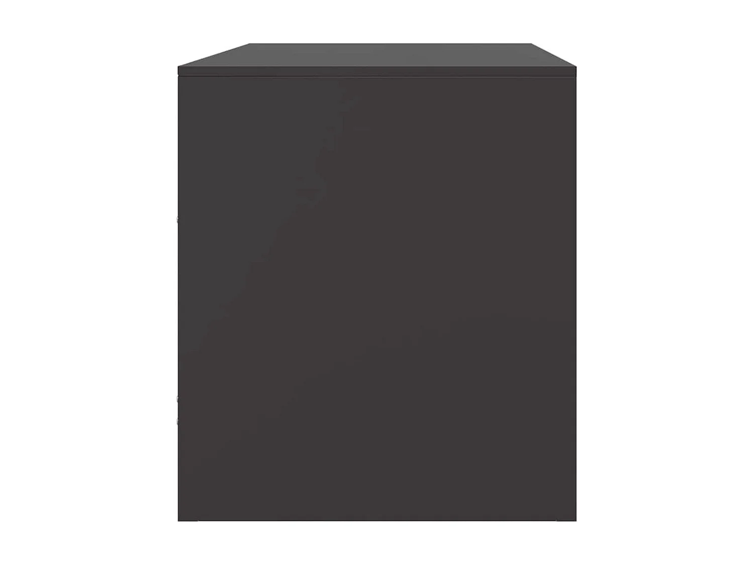 Meuble TV noir 67x39x44 cm acier