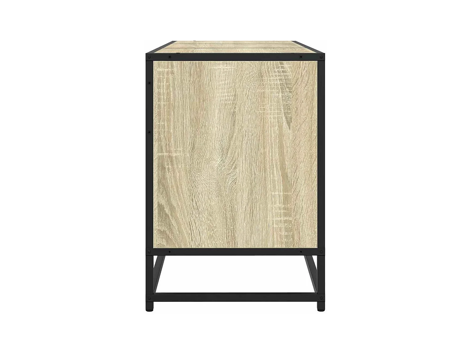 Meuble TV chêne sonoma 150x35x41 cm bois d'ingénierie et métal