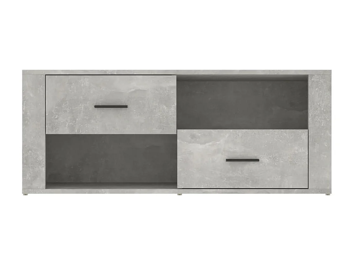 Mobile TV grigio cemento 100x35x40 cm in legno ingegnerizzato