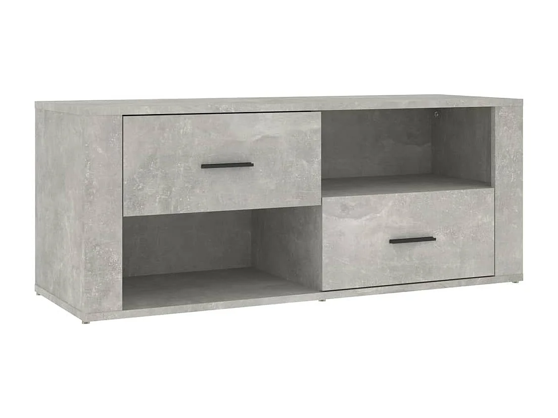 Mobile TV grigio cemento 100x35x40 cm in legno ingegnerizzato