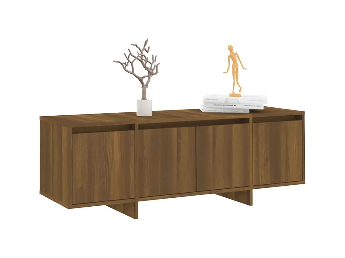 Meuble TV Chêne marron 120x30x40,5 cm Bois d'ingénierie