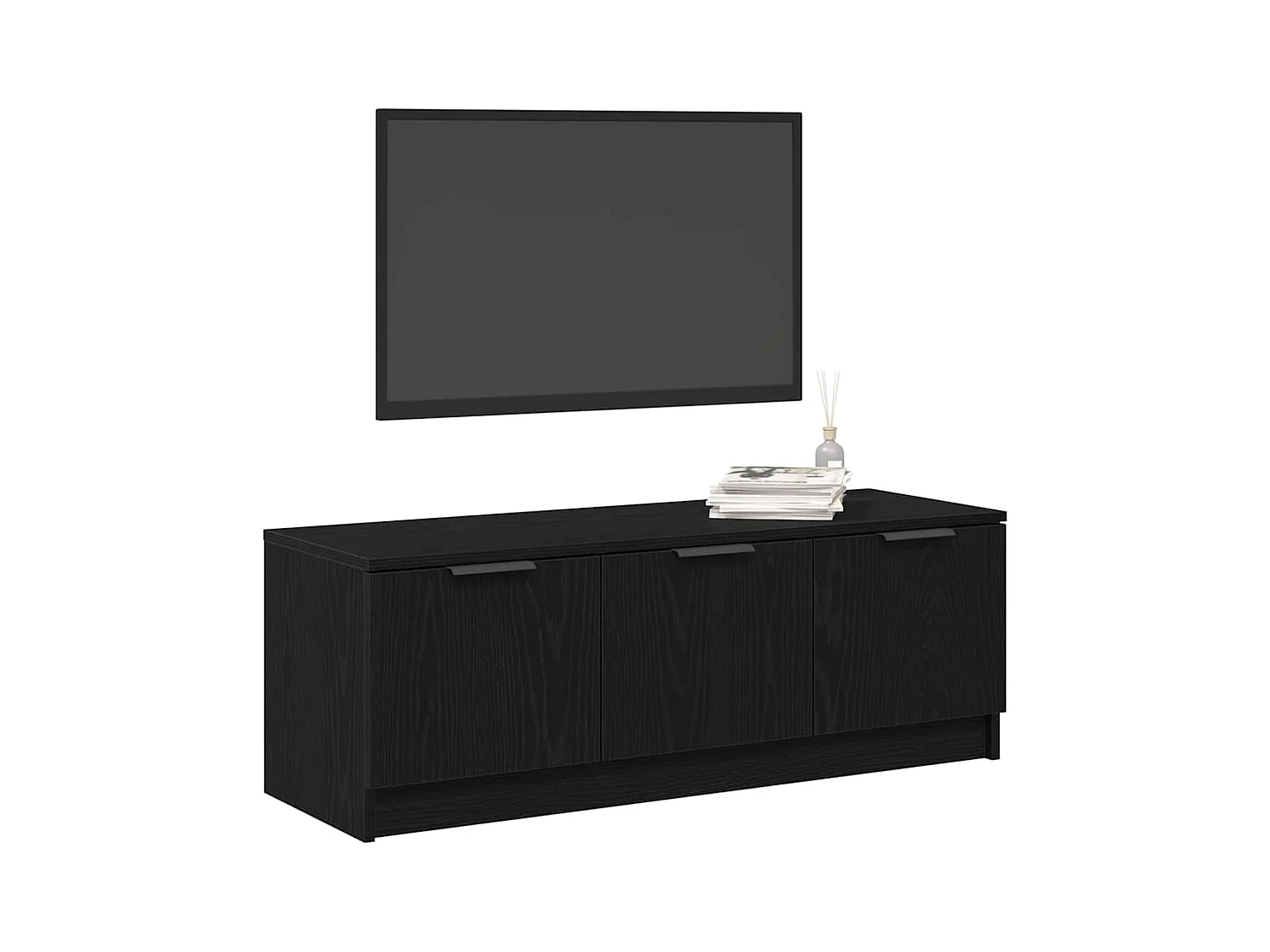 Meuble TV Chêne noir 102 x 35 x 36,5 cm Bois d'ingénierie