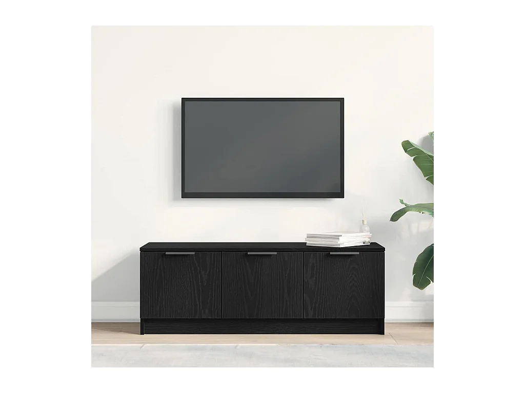 Meuble TV Chêne noir 102 x 35 x 36,5 cm Bois d'ingénierie