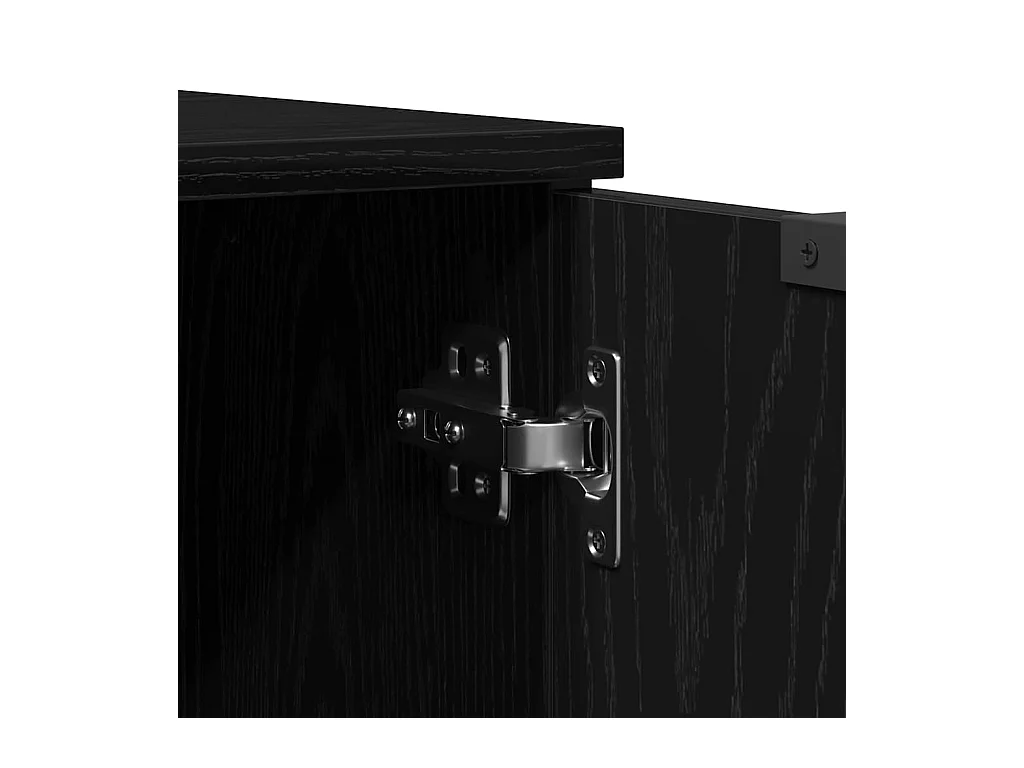 Meuble TV Chêne noir 102 x 35 x 36,5 cm Bois d'ingénierie