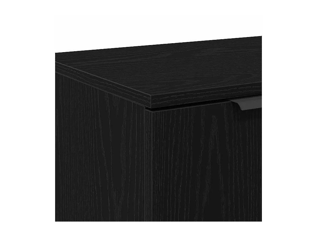 Meuble TV Chêne noir 102 x 35 x 36,5 cm Bois d'ingénierie