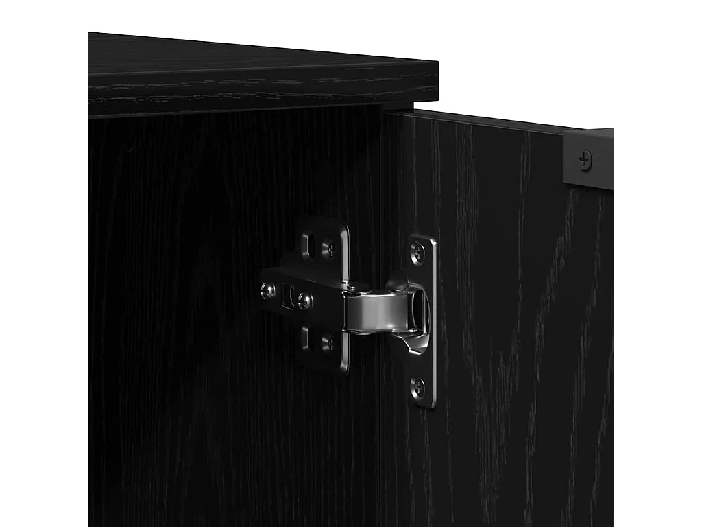 Meuble TV Chêne noir 102 x 35 x 36,5 cm Bois d'ingénierie