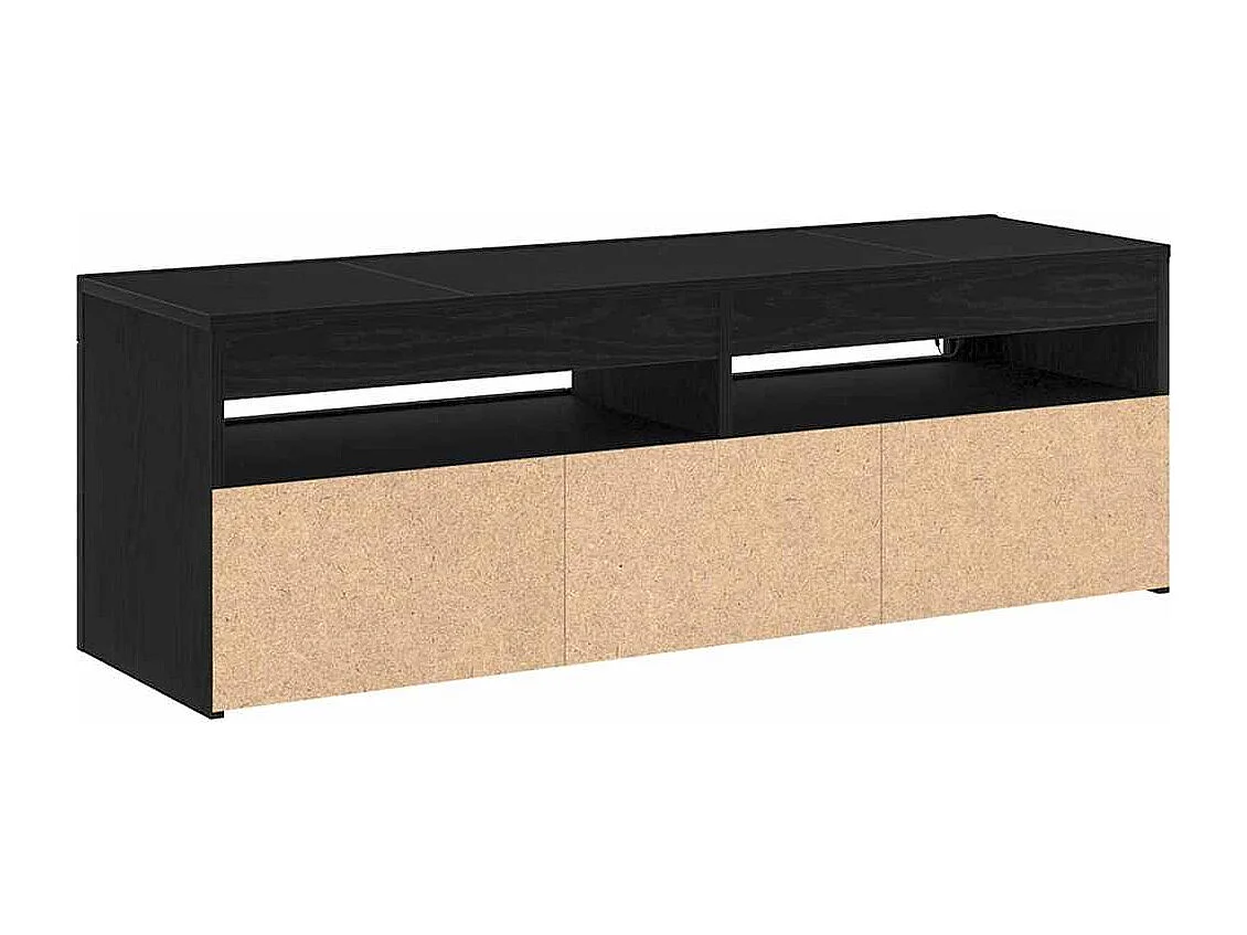 Meuble TV Noir 120 x 35 x 40 cm Bois d'ingénierie