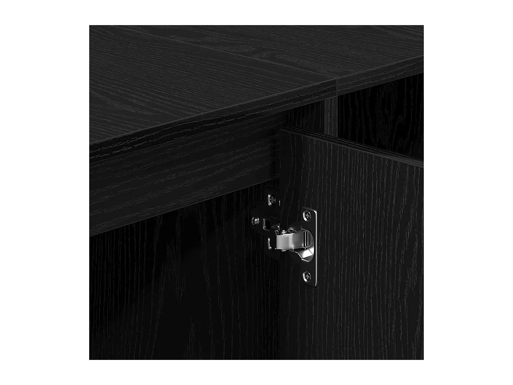 Meuble TV Noir 120 x 30 x 40.5 cm Bois d'ingénierie