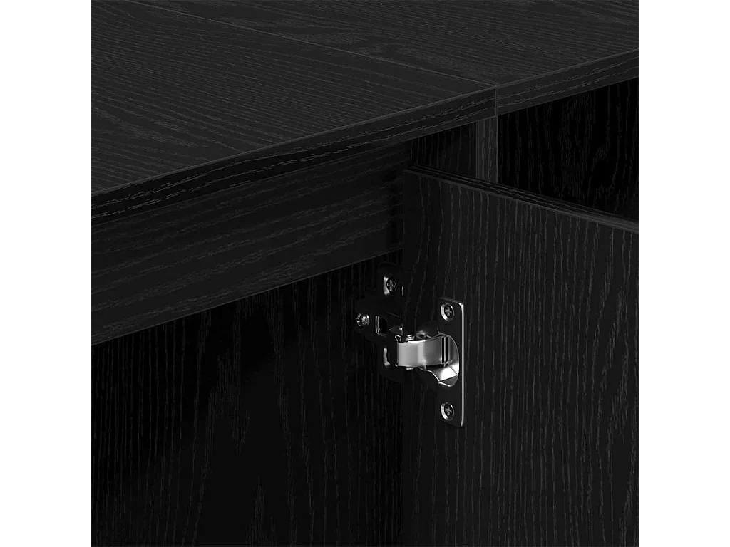 Zwarte tv-kast 120 x 30 x 40,5 cm Technisch hout