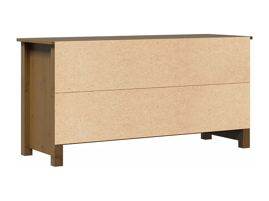 Mobile TV color miele 103x36,5x52 cm in legno massello di pino