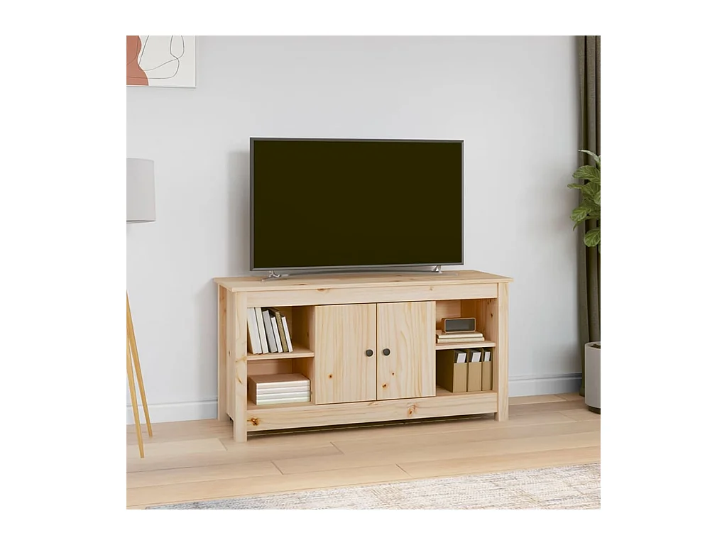 Meuble TV 103x36,5x52 cm Bois de pin massif
