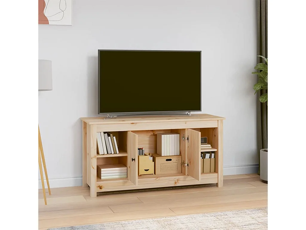 Meuble TV 103x36,5x52 cm Bois de pin massif
