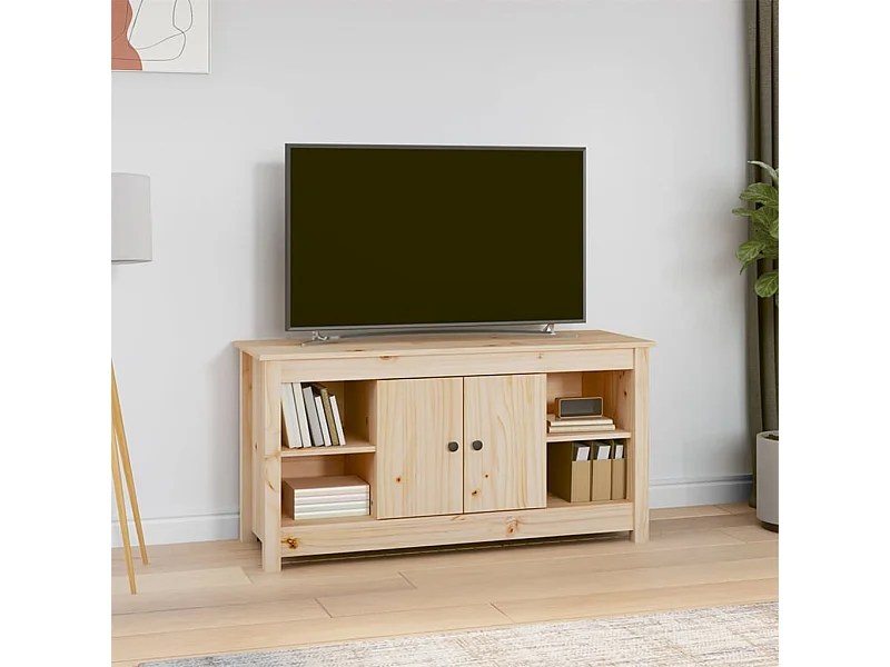 Meuble TV 103x36,5x52 cm Bois de pin massif