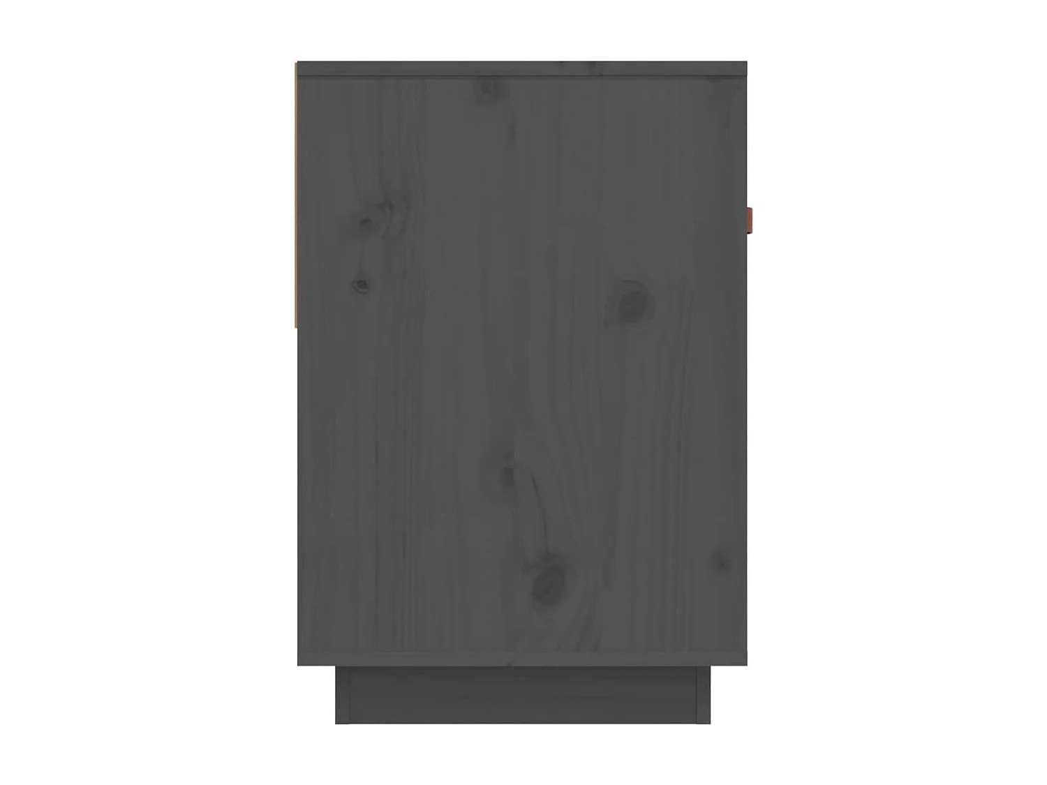 Mobile TV grigio 90x40x60 cm Legno massello di pino