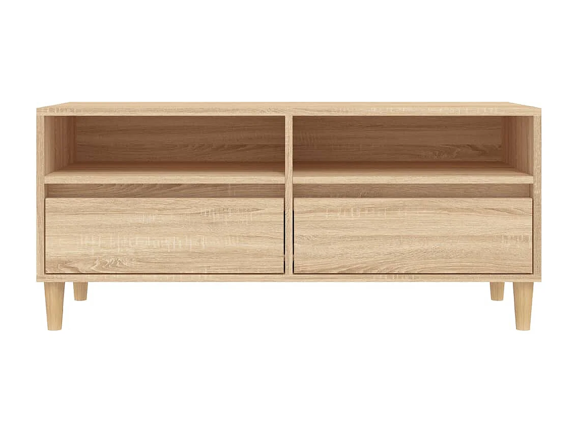 Mobile TV in rovere Sonoma 100x34,5x44,5 cm in legno ingegnerizzato