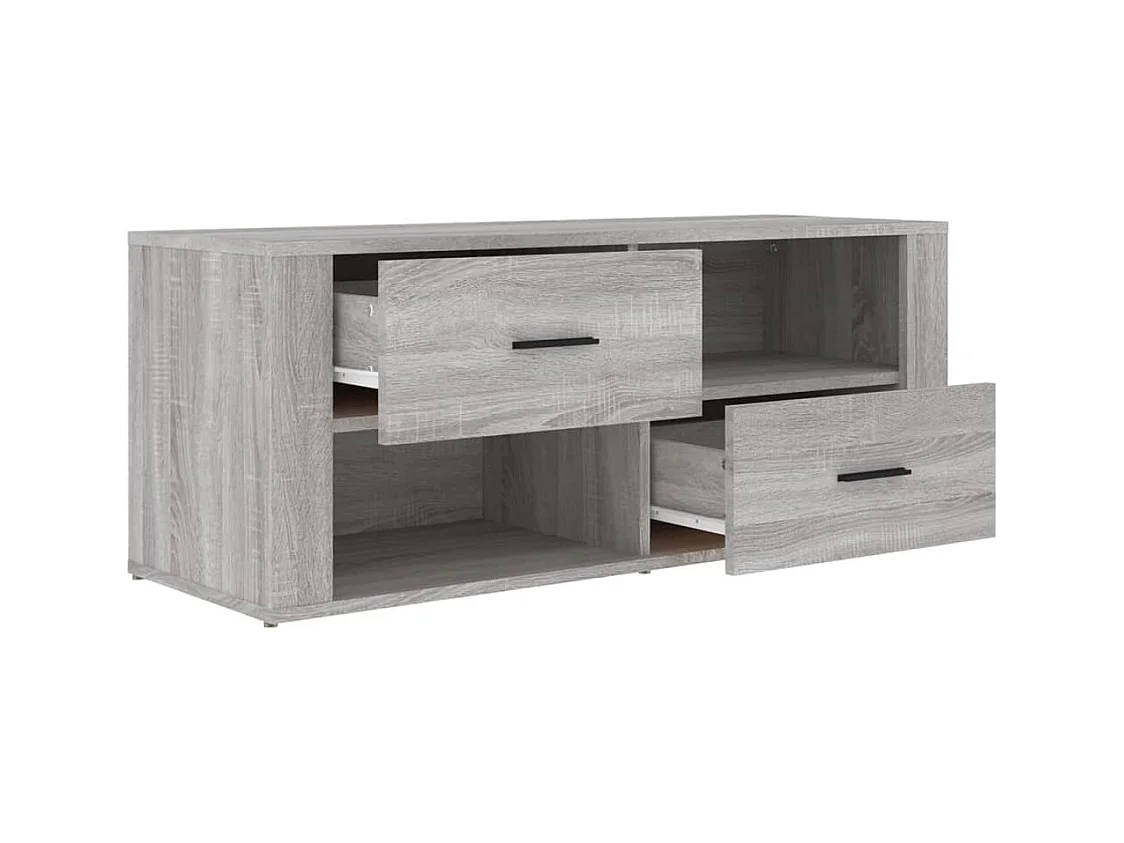 Meuble TV Sonoma gris 100x35x40 cm Bois d'ingénierie
