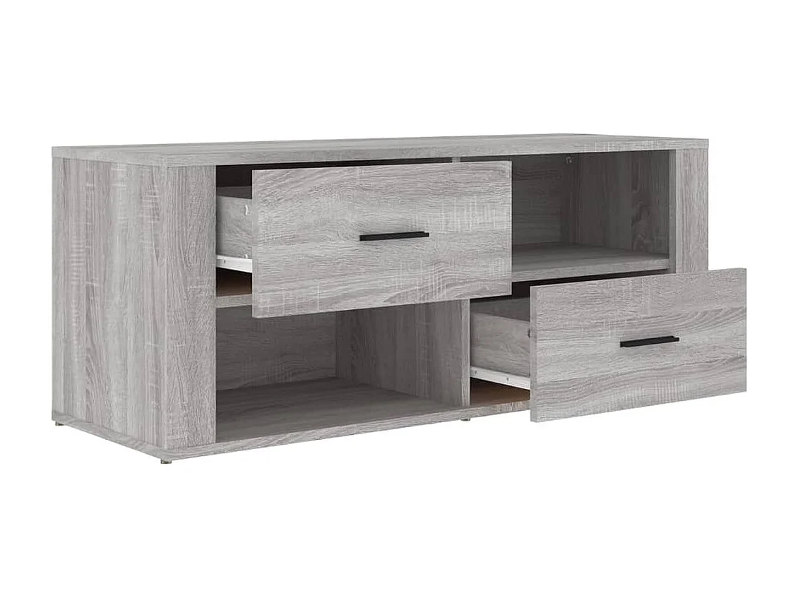 Meuble TV Sonoma gris 100x35x40 cm Bois d'ingénierie