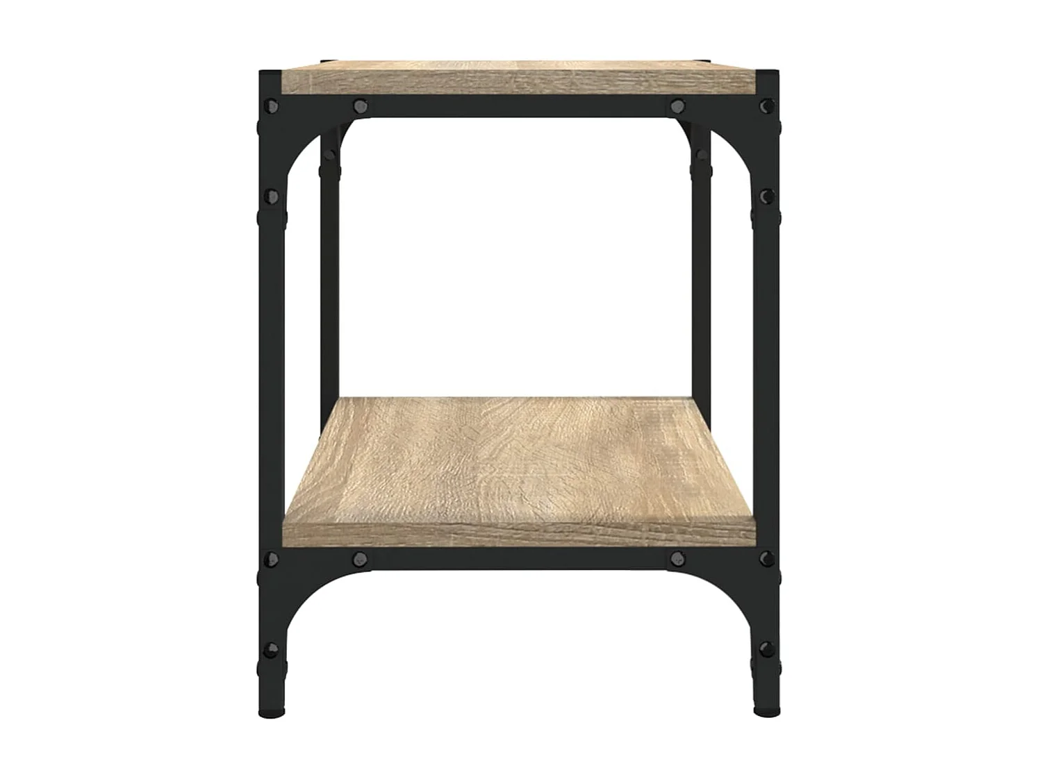 Meuble TV Chêne sonoma 40x33x41 cm Bois d'ingénierie et acier