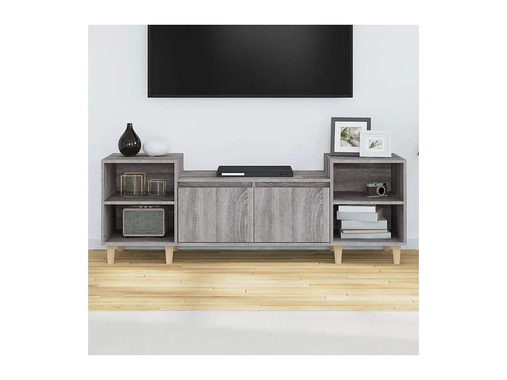 Meuble TV Sonoma gris 160x35x55 cm Bois d'ingénierie