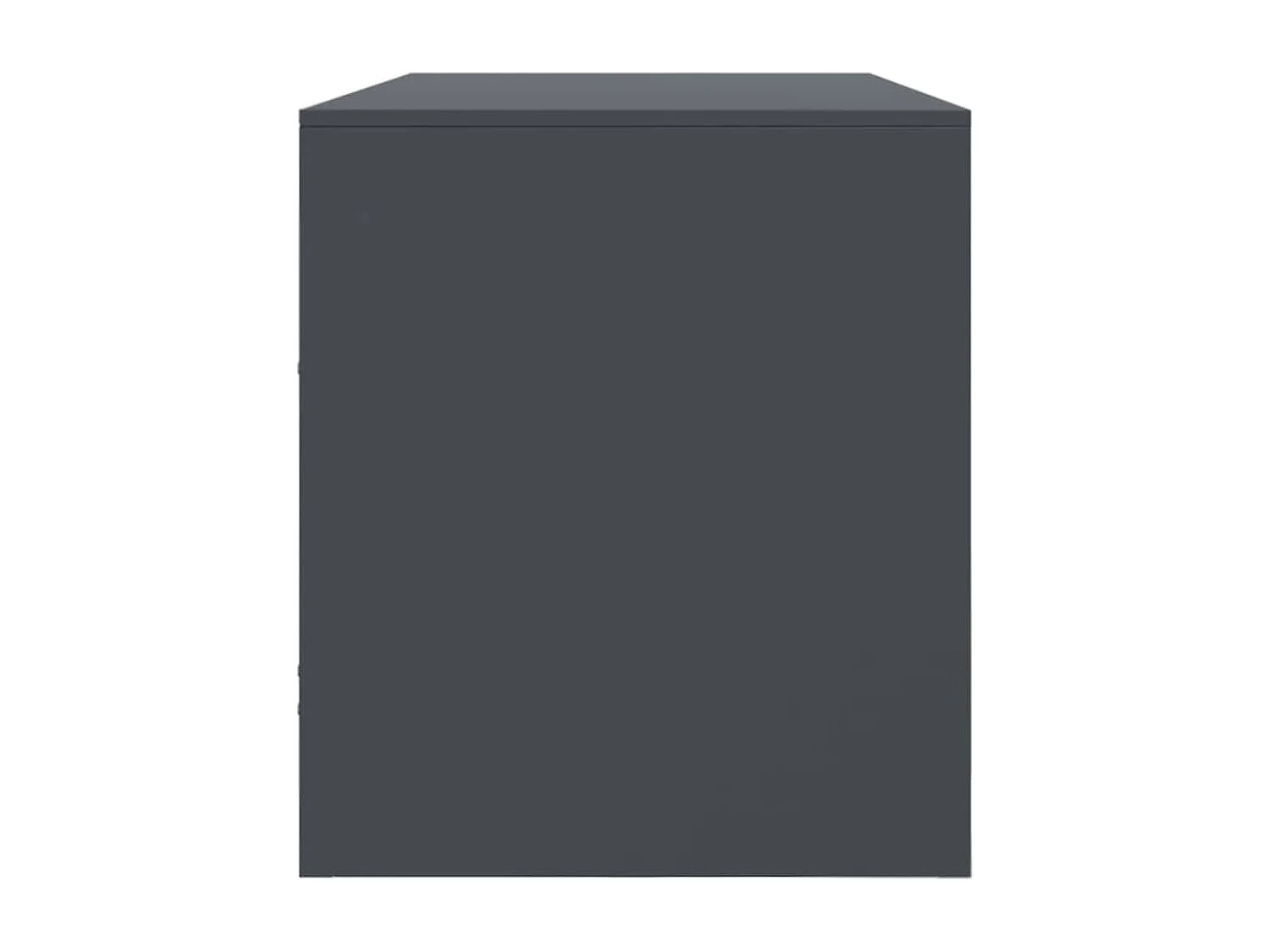 Meuble TV anthracite 99x39x44 cm acier