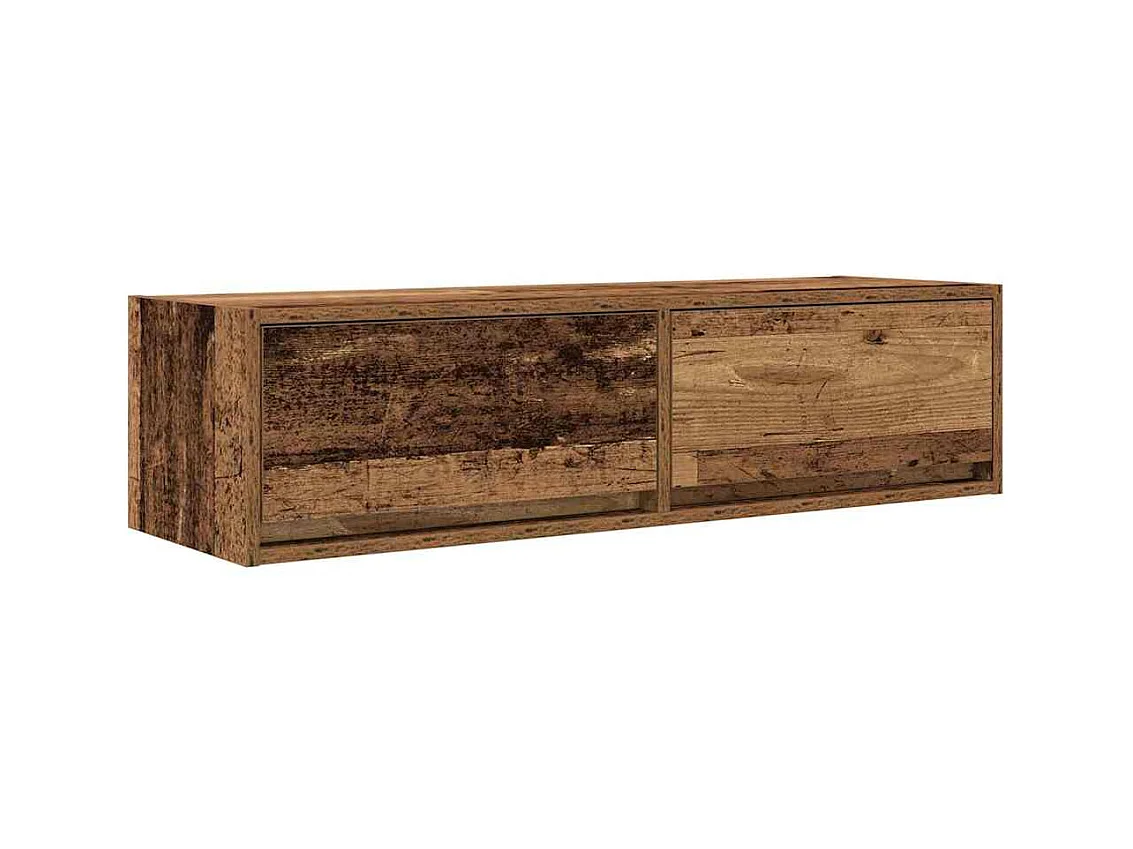Meuble TV Bois Ancien 100x31x25,5 cm Bois d'ingénierie
