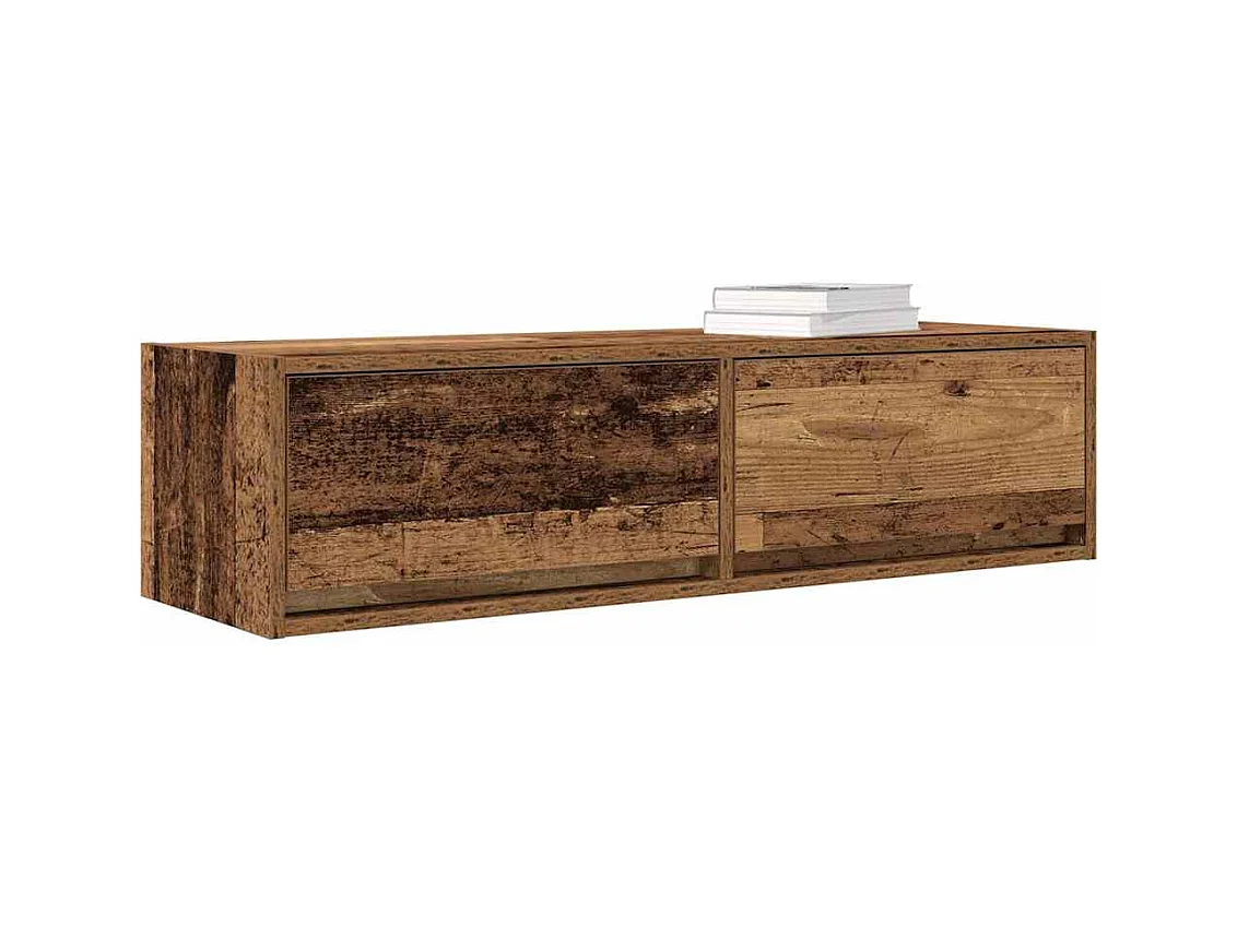 Meuble TV Bois Ancien 100x31x25,5 cm Bois d'ingénierie