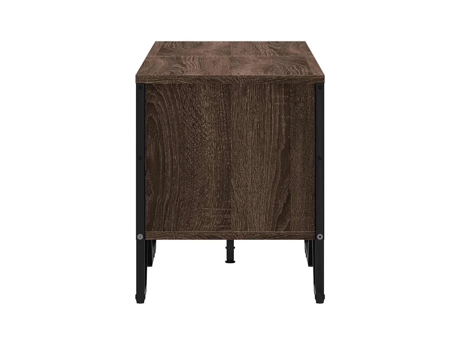 Meuble TV chêne marron 122x34x41 cm bois d'ingénierie