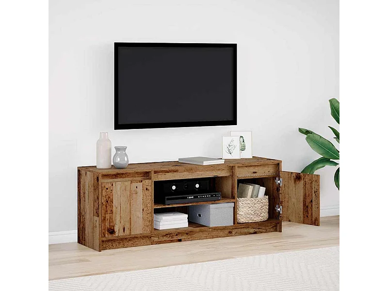 Meuble TV Marron 139,5 x 34 x 50 cm Bois d'ingénierie