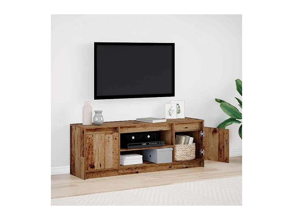 Meuble TV Marron 139,5 x 34 x 50 cm Bois d'ingénierie