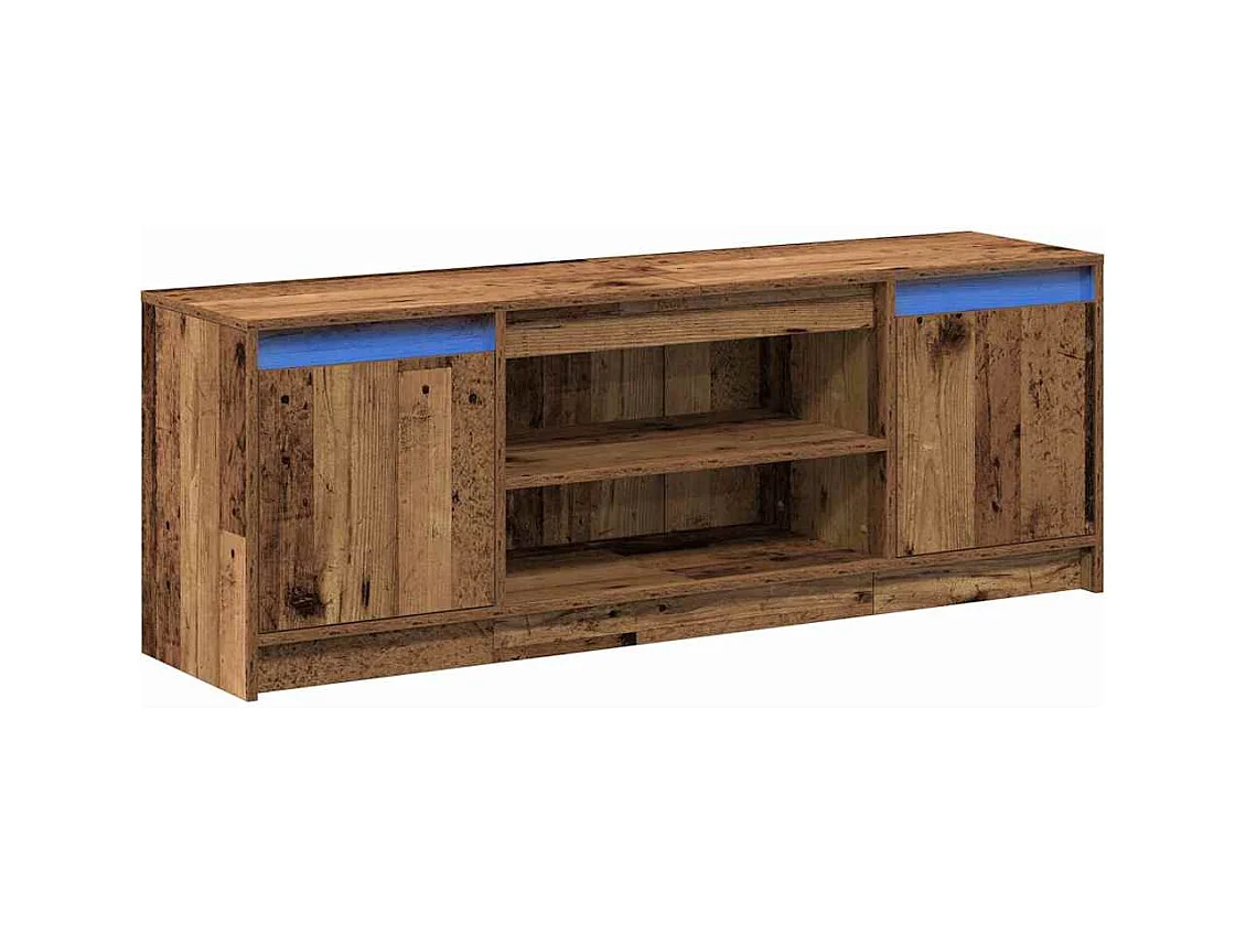 Meuble TV Marron 139,5 x 34 x 50 cm Bois d'ingénierie