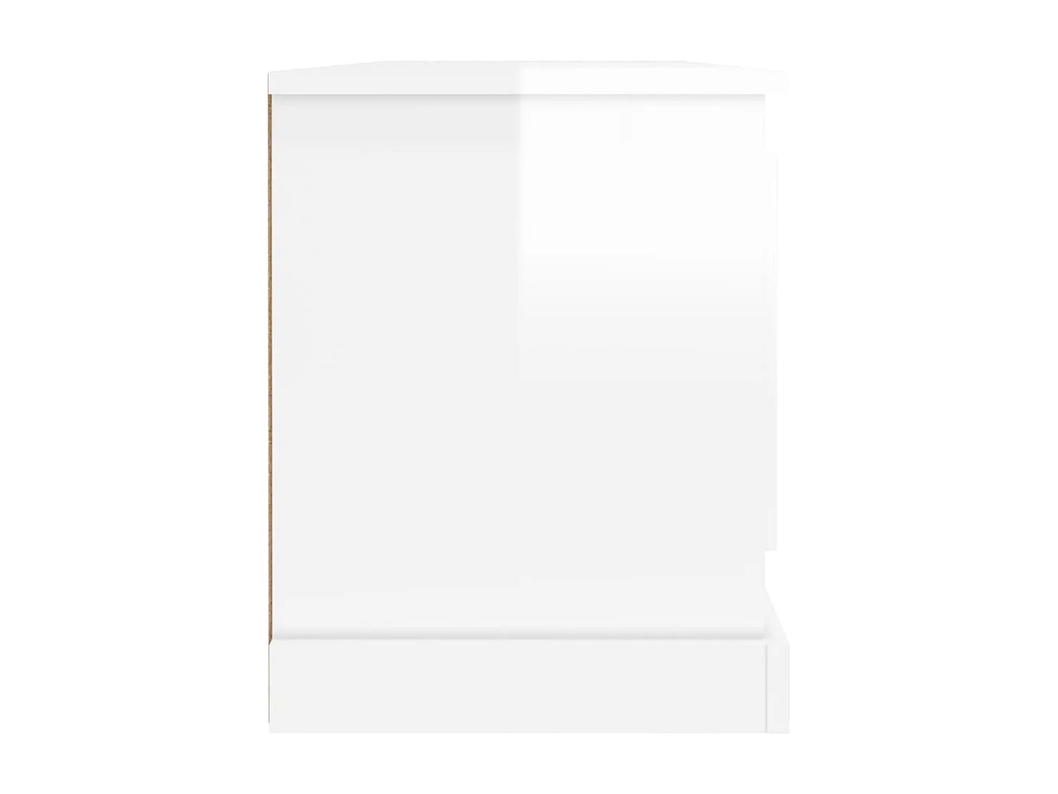 Mobile porta TV bianco lucido 100x35,5x45 cm in legno ingegnerizzato