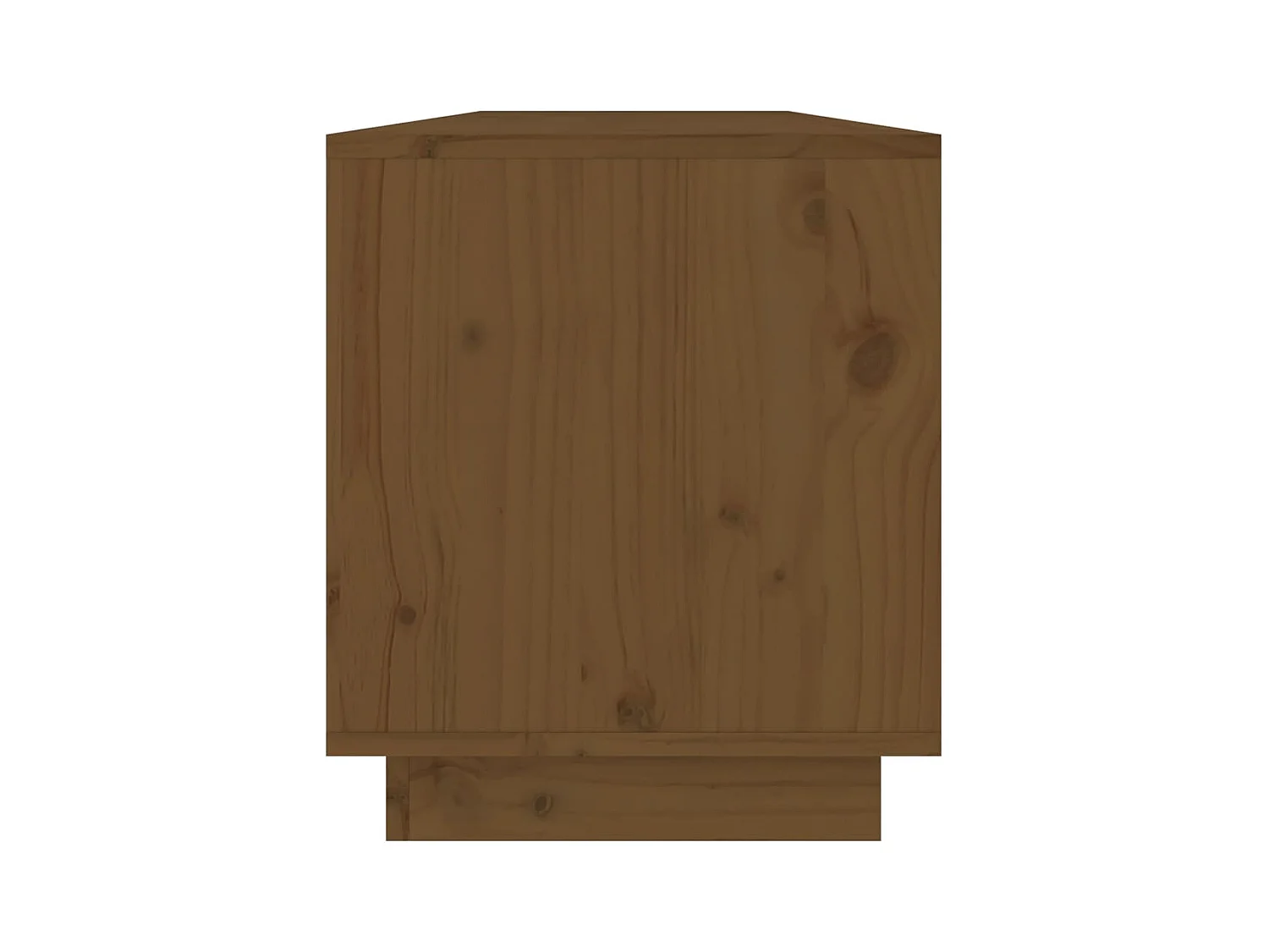 Mobile TV color miele 110,5x34x40 cm in legno massello di pino