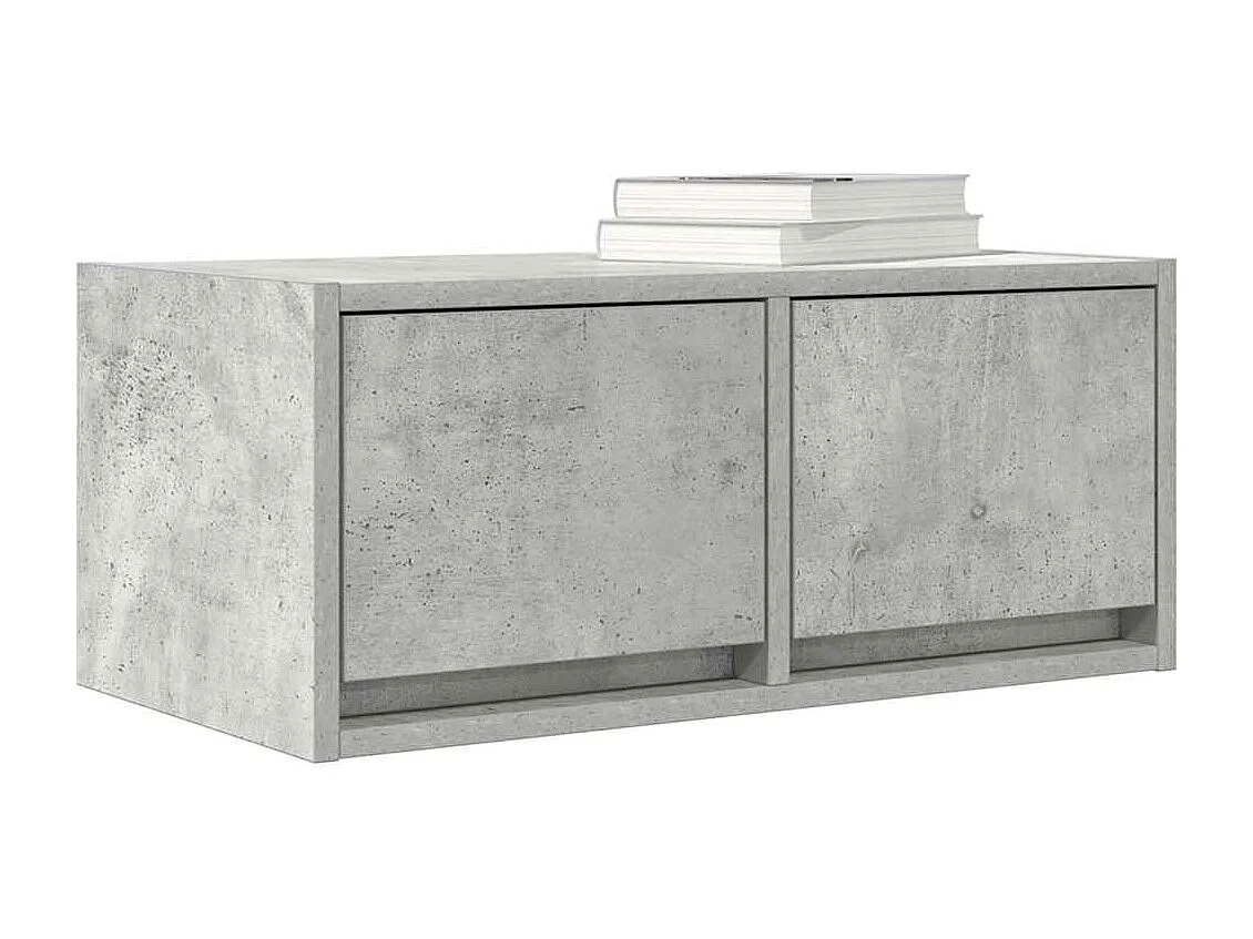 Mobile TV grigio cemento 60x31x25,5 cm in legno ingegnerizzato