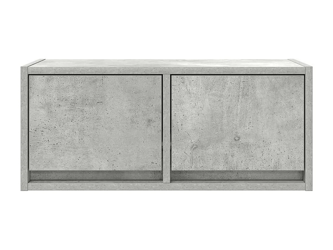 Mobile TV grigio cemento 60x31x25,5 cm in legno ingegnerizzato