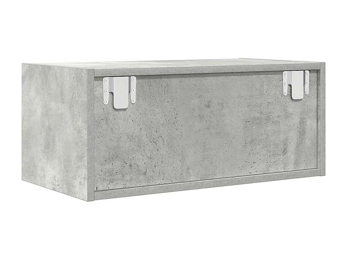 Mobile TV grigio cemento 60x31x25,5 cm in legno ingegnerizzato