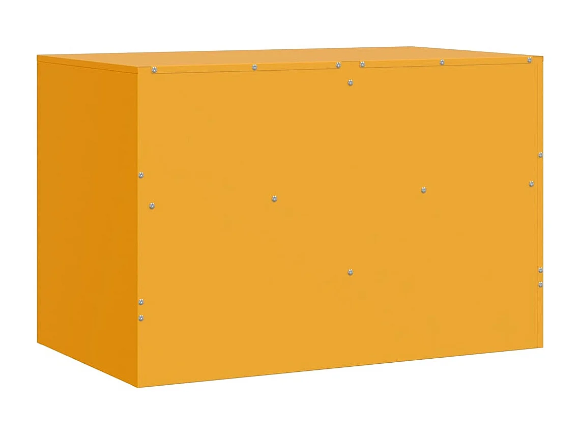 Meuble TV jaune moutarde 67x39x44 cm acier