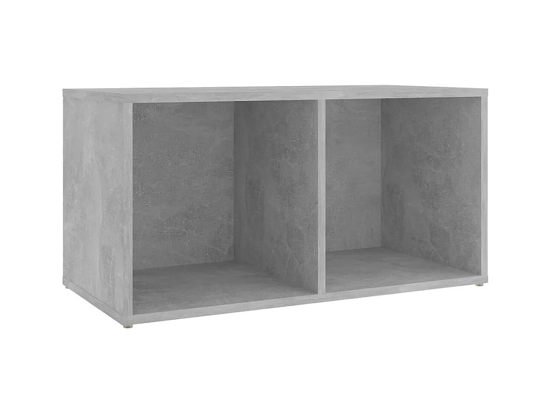 Meuble TV gris béton 72x35x36,5 cm bois d’ingénierie