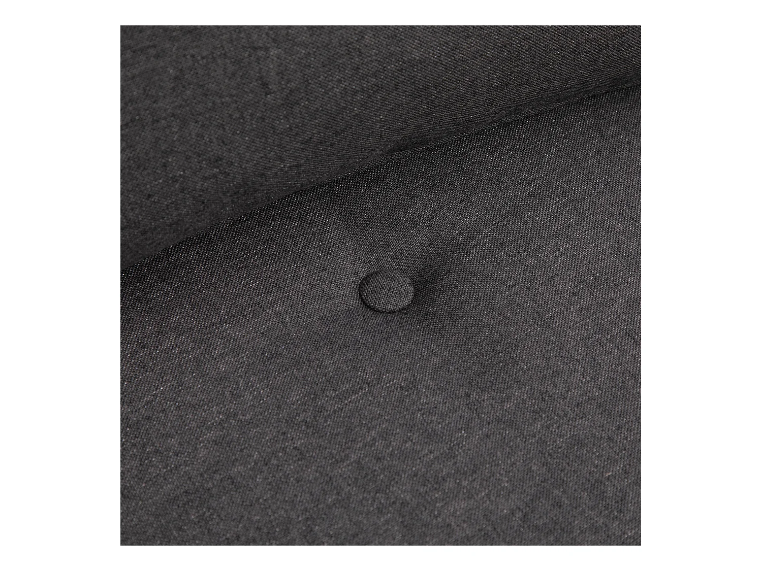 Canapé convertible 2-en-1 avec dossier réglable, housse en lin, gris foncé (80x60x56cm)